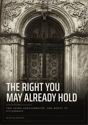 Cover of the citizenship by descent guide.