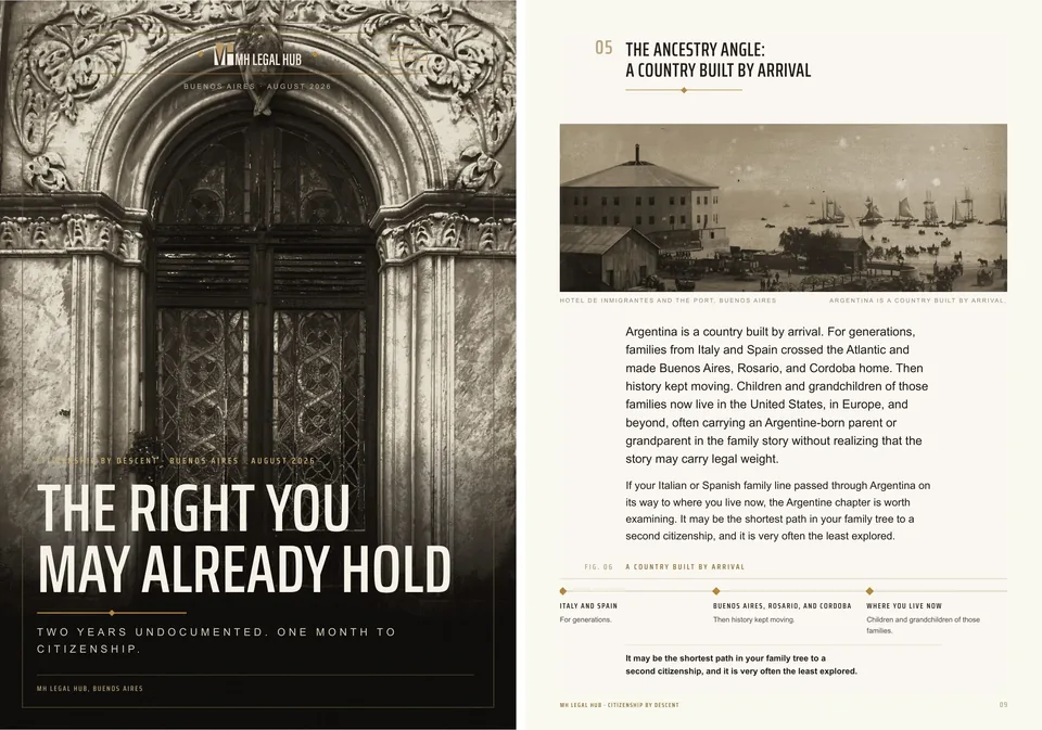 The Right You May Already Hold, a 15-page guide to Argentine citizenship by descent.