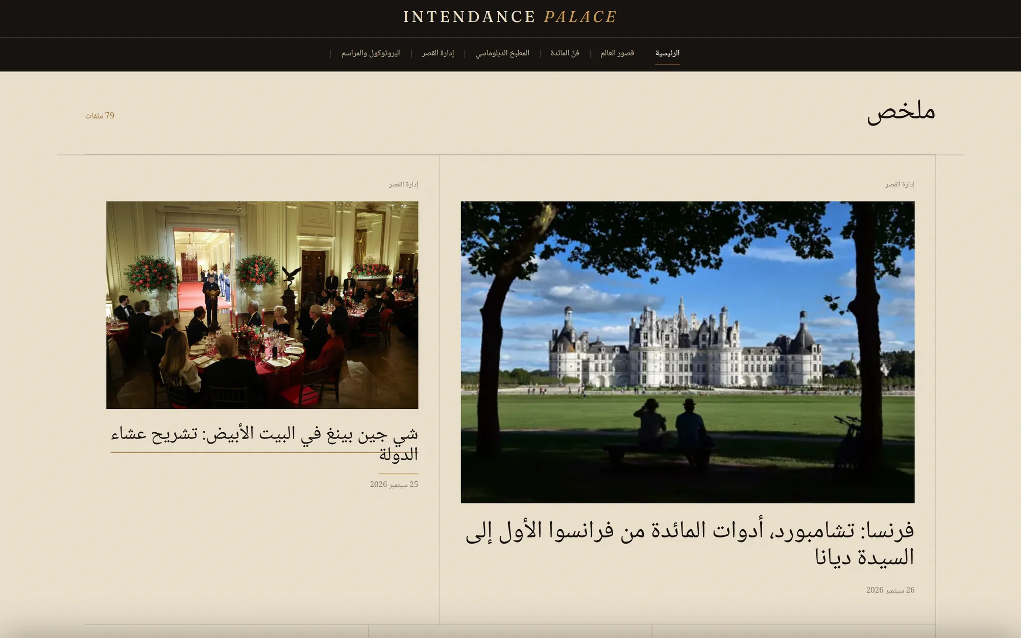 Arabic edition, contents page read right to left.